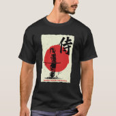 Samurai Warrior Tokyo Japan Bushido Japanese Kanji Tシャツ (正面)