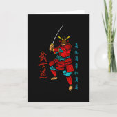 Samurai Warrior with Sword - Japanese Culture カード (正面)