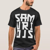 SAMURI DJsの正方形のロゴのティー Tシャツ (正面)