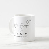 Samyペプチド名mug コーヒーマグカップ (正面左)