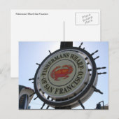 sanフラン標識 ポストカード (正面/裏面)