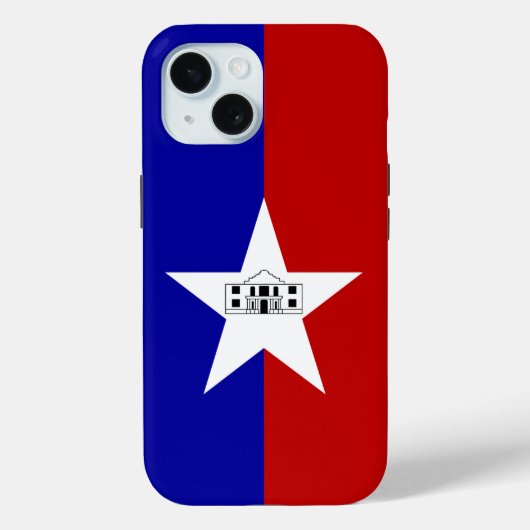 San Antonioの旗をあしらったApple iPhone 15 Case-Mate iPhoneケース (裏面)