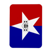 San Antonioの旗を持つフレキシブルなフォトマグネット マグネット (縦)