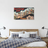 San Antonio,テキサス州 – ラージ・レター・シーン キャンバスプリント (インサイチュ (寝室))