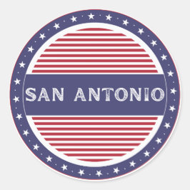 San Antonio City Pride Emblem – American Identity ラウンドシール