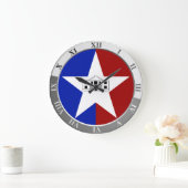San Antonio flag Large Clock ラージ壁時計 (ホーム)