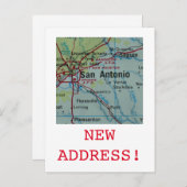 San Antonio New Addressのお知らせ 案内ポストカード (正面/裏面)