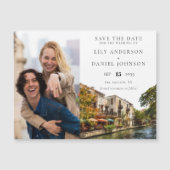 San Antonio Photo Wedding Save The Date マグネット招待状 (正面)