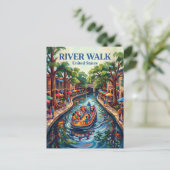 San Antonio River Walk Texas ポストカード (スタンド正面)