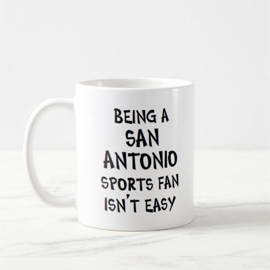 san antonio sports fan, being コーヒーマグカップ (左)
