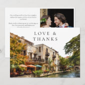 San Antonio Texas Wedding Photo サンキューカード (正面/裏面)