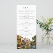 San Antonio Watercolor Destination Wedding メニュー (スタンド正面)