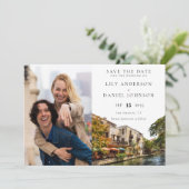 San Antonio Watercolor Photo Wedding セーブザデート (スタンド正面)