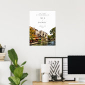 San Antonio Wedding Welcome Sign ポスター (ホームオフィス)