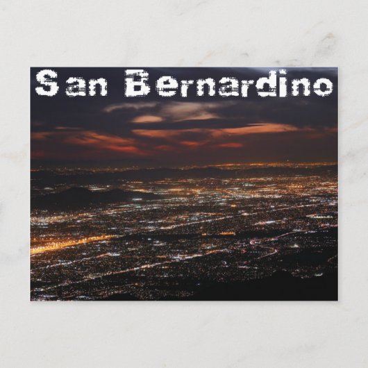 San Bernardinoカリフォルニア ポストカード (正面)