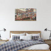 San Bernardino, California – 大きな文字のシーン キャンバスプリント (インサイチュ (寝室))