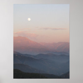 San Bernardino Mountain Moonrise ポスター