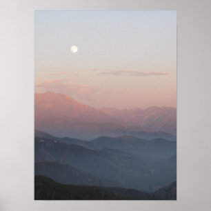San Bernardino Mountain Moonrise ポスター