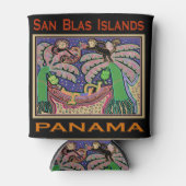 San Blas Islands Panama Mola 缶クーラー (正面)