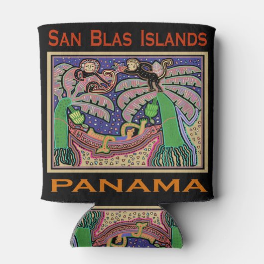 San Blas Islands Panama Mola 缶クーラー (裏面)