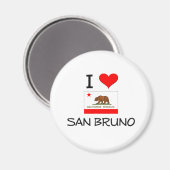 SAN BRUNO Californiaが大好き マグネット (正面/裏面)
