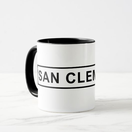 San Clementeの印のコーヒーカップ マグカップ (正面左)