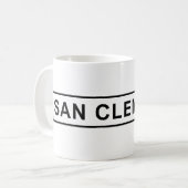 San Clementeの印のコーヒーカップ マグカップ (正面左)