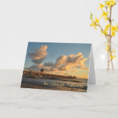 San Clementeの日没 カード (黄色い花)