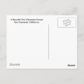 San Clementeの日没 ポストカード (裏面)