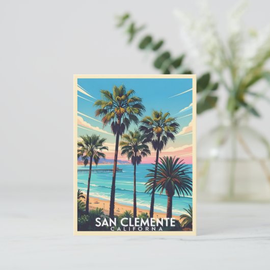 San Clemente California coastal view ポストカード (スタンド正面)