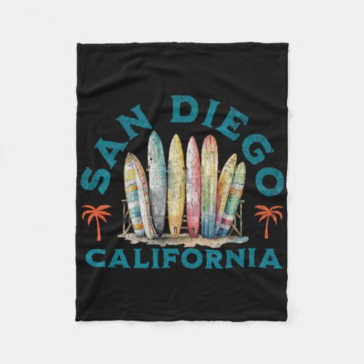 San Diego  フリースブランケット (正面)