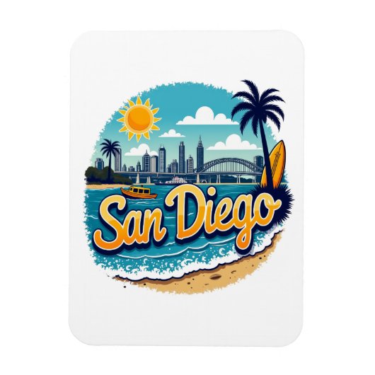 San Diego マグネット (縦)