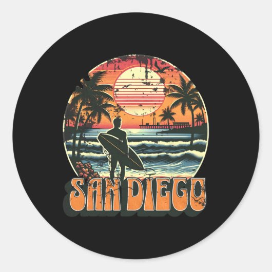 San Diego _2  ラウンドシール (正面)