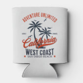 San Diego California Beach Adventure Unlimited 缶クーラー (裏面)