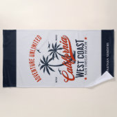 San Diego California Beach Funny ビーチタオル (正面)