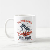 San Diego California Beach Funny San Diego  コーヒーマグカップ (左)