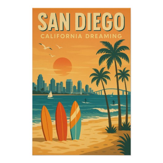 San Diego – California Dreaming ポスター (正面)