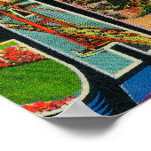 San Diego, California - Large Letter Scenes ポスター (角)