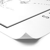 San Diego California Street Map ポスター (角)