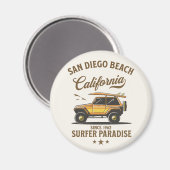 San Diego California Surfer Paradise マグネット (正面/裏面)