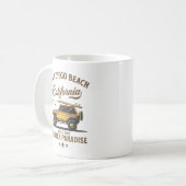 San Diego California Surfer's Eden コーヒーマグカップ (正面左)