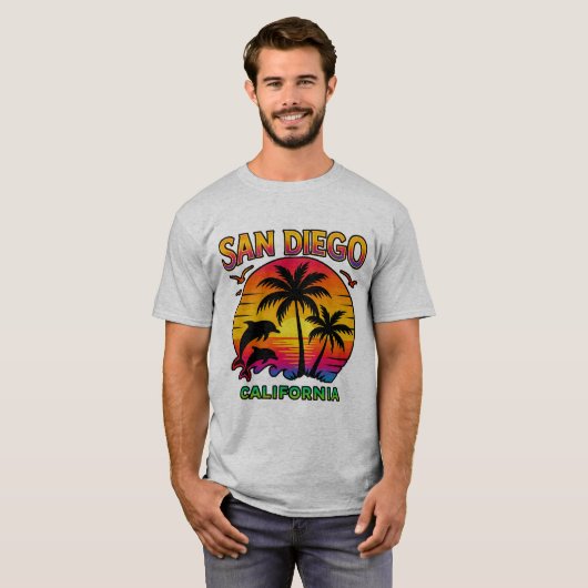 San Diego, California Tシャツ (正面フル)