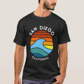 San Diego California Wave Tシャツ (正面)