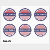 San Diego City Pride Emblem – American Identity ラウンドシール (シート)