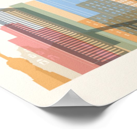 San Diego City Skyline ポスター (角)