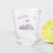 San Diego Downtown Skyline Cali Dreaming ショットグラス (裏面)