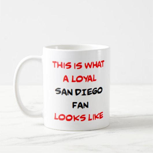 san diego fan, loyal コーヒーマグカップ (左)