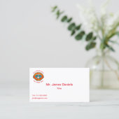 San Diego Fire Department Emblem Business Card 名刺 (スタンド正面)