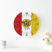 San Diego flag Large Clock ラージ壁時計 (ホーム)