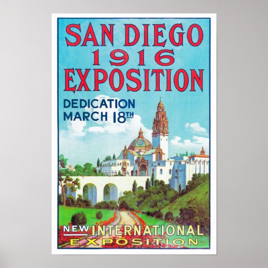 San Diego International Exposition Poster ポスター (正面)